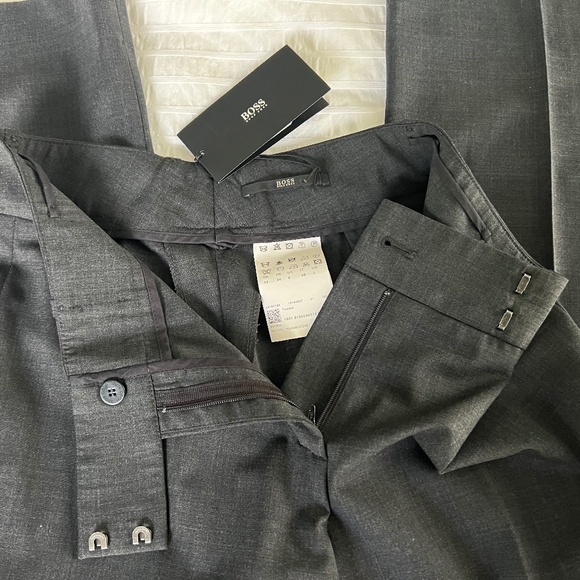 BOSS HUGO BOSS Tusana Charcoal Grey Dress Pants Size 2 - Picture 4 of 6
